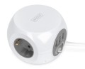 Kostka zasilająca DIGITUS 3 gniazda + 3 złacza USB, 1,4m - 1142625