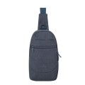 Plecak na tablet 10,5" RIVACASE Galapagos, jednoramienny, szary, z materiału wodoodpornego - 1365658