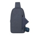 Plecak na tablet 10,5" RIVACASE Galapagos, jednoramienny, szary, z materiału wodoodpornego - 1365665