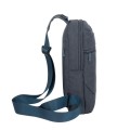 Plecak na tablet 10,5" RIVACASE Galapagos, jednoramienny, szary, z materiału wodoodpornego - 1365668