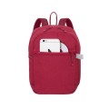 Plecak na tablet 10,5" RIVACASE Aviva, miejski, czerwony, 6L, z materiału wodoodpornego - 1365833