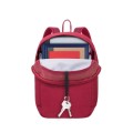 Plecak na tablet 10,5" RIVACASE Aviva, miejski, czerwony, 6L, z materiału wodoodpornego - 1365837