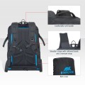 Plecak do notebooka 16" oraz drona RIVACASE Borneo gaming czarny, z materiału wodoodpornego - 1305010
