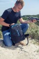 Plecak do notebooka 16" oraz drona RIVACASE Borneo gaming czarny, z materiału wodoodpornego - 1305063
