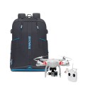 Plecak do notebooka 16" oraz drona RIVACASE Borneo gaming czarny, z materiału wodoodpornego - 1305006