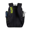 Plecak do notebooka 15,6" RIVACASE Heide 5430, 30L, dla dzieci i młodzieży, czarny/limonka, z materiału wodoodpornego - 1525108