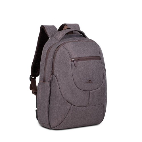 Plecak do notebooka 15,6" RIVACASE Galapagos, mokka, z materiału wodoodpornego - 968234