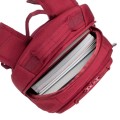 Plecak do notebooka 14" RIVACASE Aviva, czerwony, miejski, 16L, z materiału wodoodpornego - 1365909