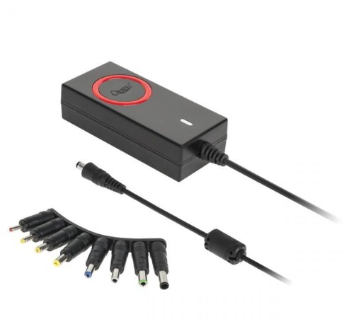 Zasilacz sieciowy uniwersalny Quer KOM0863 65W 15-20V Manual USB, 8 końcówek - 968100