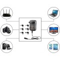 Zasilacz sieciowy Techly Uniwersalny Regulowany 3-12V 1A 12W USB 5V 2.1A - 1467912