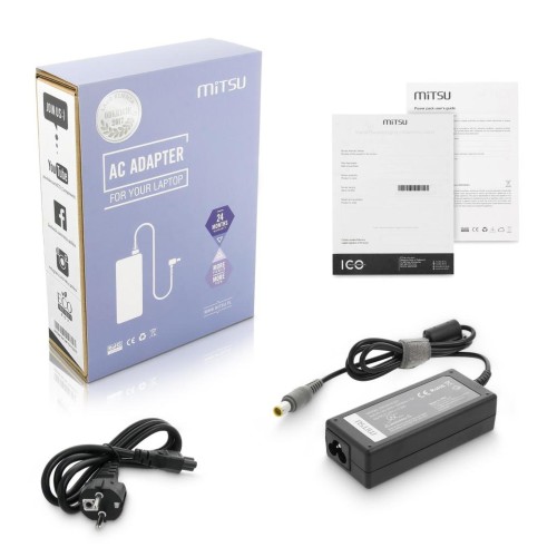 Zasilacz sieciowy Mitsu 20V 3.25A (8.0x5.5 pin) do notebooka Lenovo - 665674