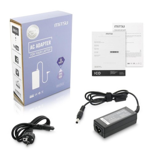 Zasilacz sieciowy Mitsu 19V 2.1A (5.5x2.5) do notebooka MSI, Fujitsu, Benq - 966354