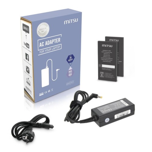 Zasilacz sieciowy Mitsu 19V 1.58A (5.5x1.7) do notebooka Acer, Dell, Packard Bell - 966350