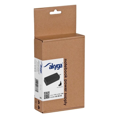 Zasilacz sieciowy Akyga AK-ND-45 do notebooka 19,5V/6,15A 120W 4.5x3.0mm + pin - 965109