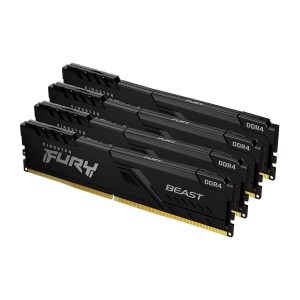 Pamięć DDR4 Kingston Fury Beast 16GB (4x4GB) 3200MHz CL16 1,35V czarna