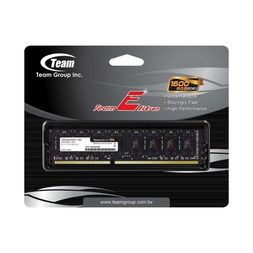 Pamięć DDR3 Team Group Elite 8GB (1x8GB) 1600MHz CL11 1,5V - 1528537