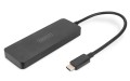 Hub/Koncentrator DIGITUS 3-portowy USB Typ C/3x HDMI 4K/60Hz HDR HDCP 2.2 MST - 1526853