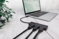 Hub/Koncentrator DIGITUS 3-portowy USB Typ C/3x HDMI 4K/60Hz HDR HDCP 2.2 MST - 1526858