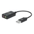 Karta dźwiękowa zewnętrzna Manhattan Streo 2.1 / USB-A 11cm - 1467985