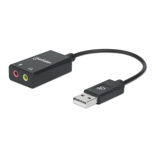 Karta dźwiękowa zewnętrzna Manhattan Streo 2.1 / USB-A 11cm - 1467985
