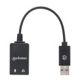 Karta dźwiękowa zewnętrzna Manhattan Streo 2.1 / USB-A 11cm - 1467988