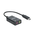 Karta dźwiękowa zewnętrzna Manhattan Audio Stereo 2.1 / USB-C - 1369059