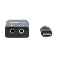 Karta dźwiękowa zewnętrzna Manhattan Audio Stereo 2.1 / USB-C - 1369060