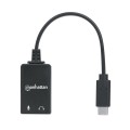 Karta dźwiękowa zewnętrzna Manhattan Audio Stereo 2.1 / USB-C - 1369061