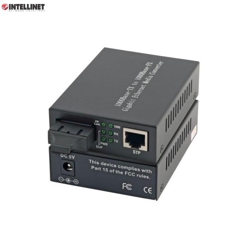 Media konwerter Intellinet 1000Base-T RJ45/1000Base-SX SC SM - 694161