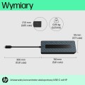 HP USB-C Universal Multiport 50H98AA,2xUSB-A,USB-C,USB-C passtrought,1xHDMI,1xDP,1xRJ45,czarny - 1485649