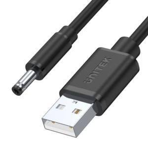 Unitek-kabel zasilający USB - wtyk DC 3.5/1.35 mm