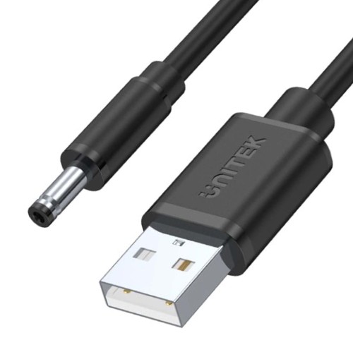 Unitek-kabel zasilający USB - wtyk DC 3.5/1.35 mm - 1501701