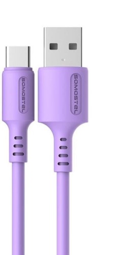 SOMOSTEL KABEL 3100MAH QUICK CHARGER 1.2M SMS-BP06 MACARON TYP-C PURPLE - 1435420