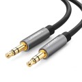 Kabel UGREEN 10733 (Jack 3,5 mm M - Jack 3,5 mm M; 1m; kolor szary) - 1403063