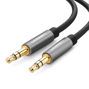 Kabel UGREEN 10733 (Jack 3,5 mm M - Jack 3,5 mm M; 1m; kolor szary)