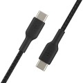 BELKIN KABEL USB-C - USB-C 2.0, OPLOT, 1M, CZARNY - 1517989