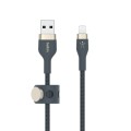 BELKIN KABEL USB-A TO LIGHTNING, BRAIDED, SILICONE, 1M, NIEBIESKI - 1470889
