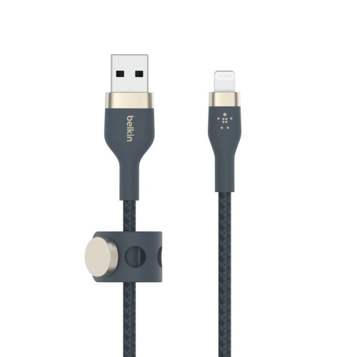 BELKIN KABEL USB-A TO LIGHTNING, BRAIDED, SILICONE, 1M, NIEBIESKI - 1470889