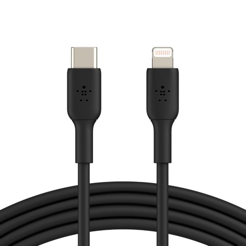 BELKIN KABEL LIGHTNING TO USB-C, PVC, 1M, CZARNY - 1595950