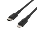 BELKIN KABEL LIGHTNING TO USB-C, PVC, 1M, CZARNY - 1595951