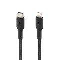 BELKIN KABEL LIGHTNING TO USB-C, OPLOT, 2M, CZARNY - 1517994