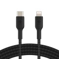 BELKIN KABEL LIGHTNING TO USB-C, OPLOT, 2M, CZARNY - 1517996