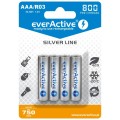 Akumulatorki AAA/R03 everActive Silver Line 800 mAh 4 sztuki - 1196667