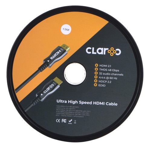 CLAROC KABEL HDMI ŚWIATŁOWODOWY AOC, 2.1, 8K, 15M - 1618450