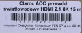 CLAROC KABEL HDMI ŚWIATŁOWODOWY AOC, 2.1, 8K, 15M - 1495774