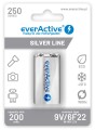 Akumulatorek 6F22/9V everActive Silver Line 250 mAh 1 sztuka - 1620579