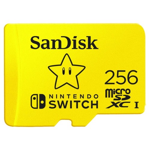 SANDISK NINTENDO SWITCH mSDXC 256 GB V30 UHS-I U3 - 1331375