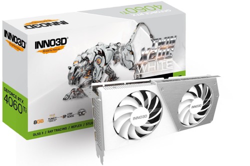 Karta graficzna INNO3D GeForce RTX 4060Ti Twin X2 OC WH 8GB - 1499556