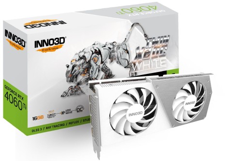 Karta graficzna INNO3D GeForce RTX 4060 Ti Twin X2 OC WHITE 16GB - 1594848