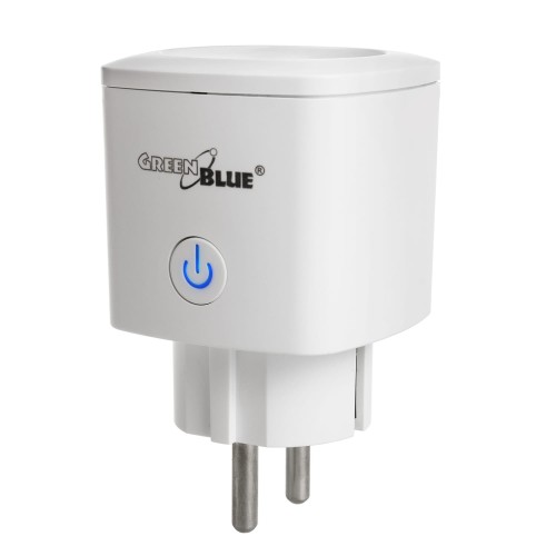 Gniazdko zdalnie sterowane GreenBlue GB720 F WiFi Android/iOS/Alexa/Google Home, zuż. energii, timer, max 3680W, typ F - 1039393